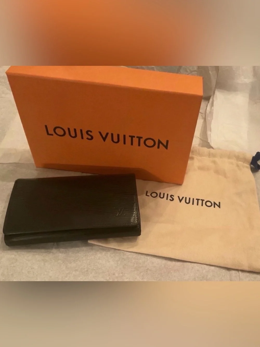LOUIS VUITTON Alexandra Wallet Black Epi Leather Authenticated 2012 France